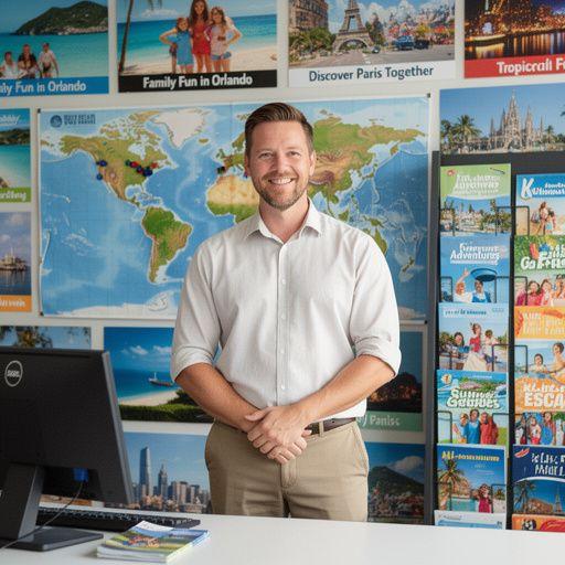 Dzieci bawiące się w parku rozrywki z rodzicami w tle.